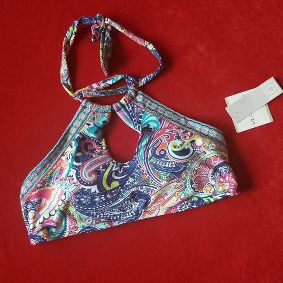 Liz Claiborne Swim Separates Halter Top, sz 8 - Picture 1 of 5